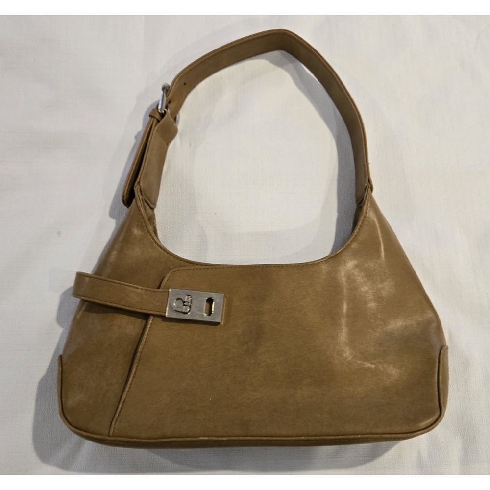 Unbranded Stylish Classic Camel Colored Purse Handbag Made‎ of Faux Leather